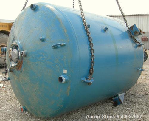 Used: Pfaudler glass lined reactor, 2000 gallon, 5015 blue glass, RA series,vertical. Approximately 76" diameter x 84" straight side, dished top and bottom. Internal rated 100/fv psi at 450 deg.f., j...