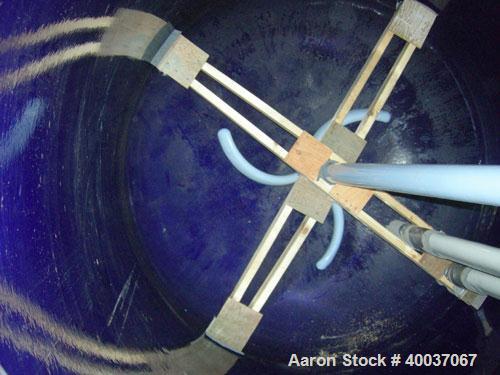 Used: Pfaudler glass lined reactor, 2000 gallon, 5015 blue glass, RA series,vertical. Approximately 76" diameter x 84" straight side, dished top and bottom. Internal rated 100/fv psi at 450 deg.f., j...