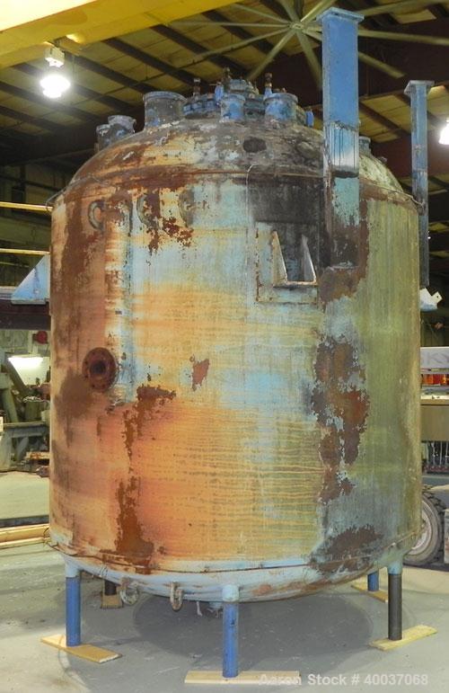 Used Pfaudler 3000 Gallon Glass Lined Reactor Body with Covers. Model RA-96. 96" Diameter x 77" Straight Side. Dished Heads. Internal Rated 100 PSI/Full Vacuum @ 650 Deg. F. Jacket Rated 90 PSI @ 450...