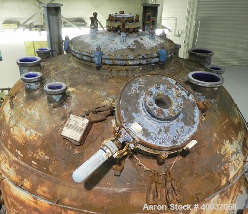 Used Pfaudler 3000 Gallon Glass Lined Reactor Body with Covers. Model RA-96. 96" Diameter x 77" Straight Side. Dished Heads. Internal Rated 100 PSI/Full Vacuum @ 650 Deg. F. Jacket Rated 90 PSI @ 450...