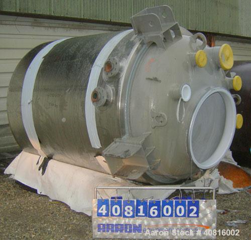 Reglassed/Unused-  Pfaudler glass lined reactor, 1000 gallon, vertical.  Approximately 60" diameter x 78" straight side, dish top and bottom, pharmaceutical grade white glass with calibration lines. ...