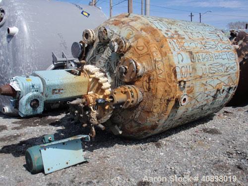 Used Pfaudler Glass Lined Reactor, 2000 Gallon. 9129 glass. Internal rated 100 psi/fv at 450 deg F, jacket rated 90 psi at 450 deg F. 5SRW drive with mechanical seal and a 4 blade Cryolock agitator, ...