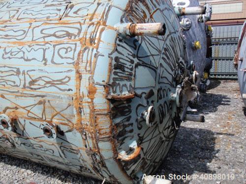 Used Pfaudler Glass Lined Reactor, 2000 Gallon. 9129 glass. Internal rated 100 psi/fv at 450 deg F, jacket rated 90 psi at 450 deg F. 5SRW drive with mechanical seal and a 4 blade Cryolock agitator, ...