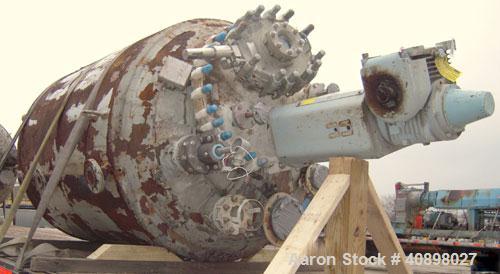 Used Pfaudler Glass Lined Reactor, 1000 gallon, 9129 white glass with calibration lines, vertical. Internal rated 100 psi/fv at 450 deg F, jacket rated 90 psi at 450 deg F. 5SRW drive with a 3 blade ...