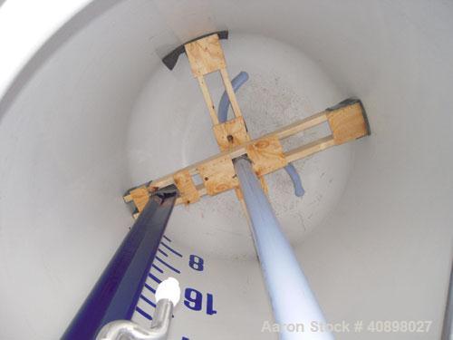 Used Pfaudler Glass Lined Reactor, 1000 gallon, 9129 white glass with calibration lines, vertical. Internal rated 100 psi/fv at 450 deg F, jacket rated 90 psi at 450 deg F. 5SRW drive with a 3 blade ...