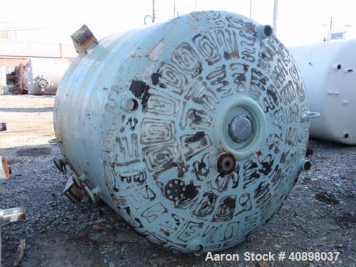 Used Pfaudler Glass Lined Reactor, 1500 Gallon. 9129 white glass with calibration lines. Internal rated 100 psi/fv at 450 deg F, jacket rated 90 psi at 450 deg F. SRW drive with a 4 blade Cryolock ag...