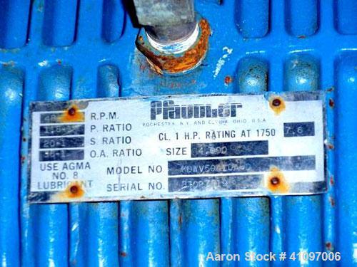 Used Pfaudler Glass Lined Reactor, 300 Gallon, 5015 Blue Glass, Vertical. Internal rated 25 psi and full vacuum at 450 deg F, carbon steel jacket rated 95 psi and full vacuum at 350 deg F. 4DTW Pfaud...