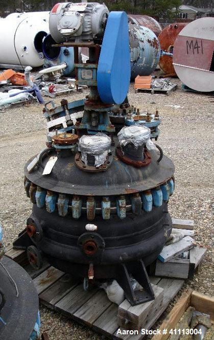Used Pfaudler Glass Lined Reactor, 50 Gallon