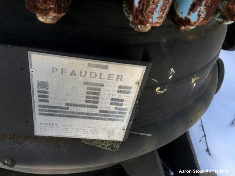 Used Pfaudler Glass Lined Reactor, 50 Gallon