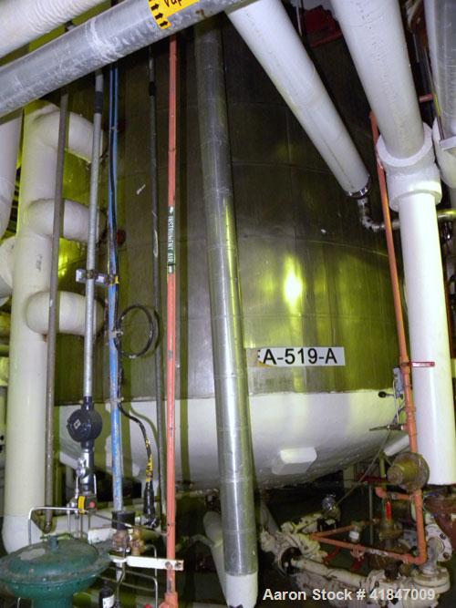 Used Pfaudler Glass Lined Reactor, 6000 Gallon, 9129 White Glass With Calibration Lines, Vertical. Approximately 108" diameter x 144" straight side. Dished top and bottom. Internal rated 100/FV psi a...