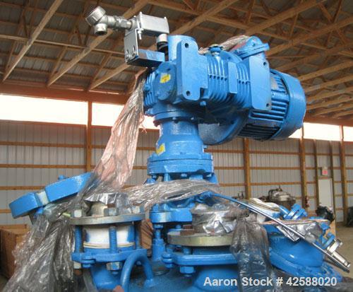 Used Pfaudler Glass Lined Reactor, 100 gallon, model E32-100-100-150. 32" Diameter x 24" straight side. 2:1 Elliptical bolt on head, 2:1 elliptical bottom. Internal rated 100 psi/FV at -20 to 450 deg...