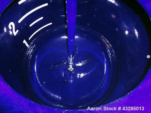 Used Pfaudler Glass Lined Reactor, 300 Gallon.  Internal rated 125 psi and full vacuum at 450 degrees F, jacket rated 100 psi and full vacuum at 450 degrees F. Pfaudler SRW agitator drive with 3 hp m...