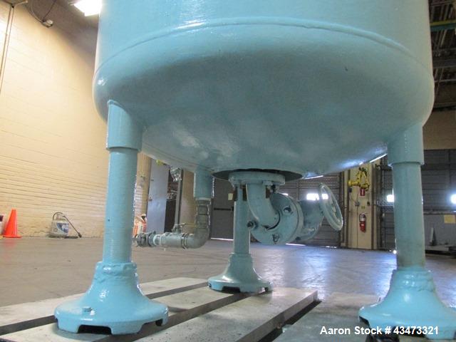 Used Pfaudler Glass Lined Reactor, 100 Gallon, 3315 Glass. Removable dome top, dish bottom. Internal rated 25 psi & Full Vacuum at 650 degrees F. Jacket rated 75 psi at 350 degrees F. Mounted on legs...