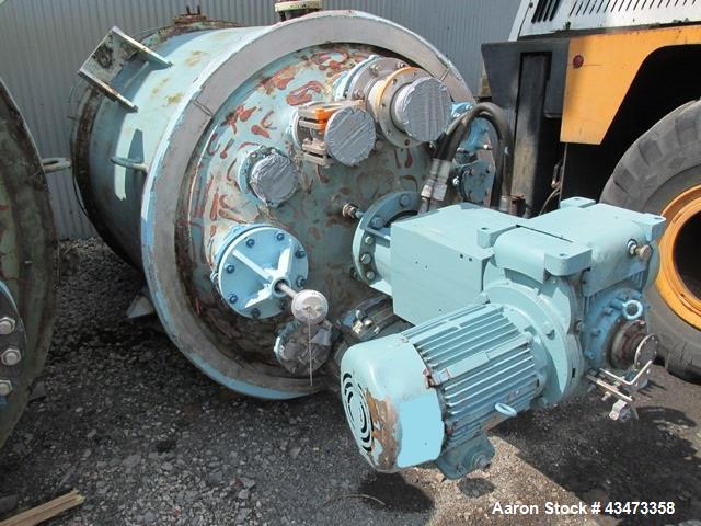 Used Pfaudler Glass Lined Reactor, 1000 Gallon