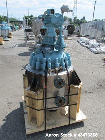 Used Pfaudler Glass Lined Reactor, 30 Gallon, 5019 Glass. Internal rated 100 psi & Full Vacuum at 450 degrees F. Jacket rated 150 psi at 520 degrees F. DTW Pfaudler agitator drive. Serial# R190-0414,...