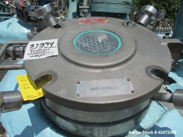 Used Pfaudler Glass Lined Reactor, 100 Gallon. Internal rated 150 psi & Full Vacuum at 450 degrees F, vessel top rated 100 psi & Full Vacuum at 450 degrees F. Jacket rated 150 psi at 520 degrees F. 2...