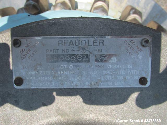 Used Pfaudler Glass Lined Reactor, 100 Gallon. Internal rated 150 psi & Full Vacuum at 450 degrees F, vessel top rated 100 psi & Full Vacuum at 450 degrees F. Jacket rated 150 psi at 520 degrees F. 2...