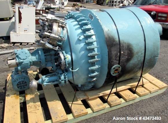 Used Pfaudler Glass Lined Reactor, 200 Gallon, 5015 Glass. Internal rated 25 psi & Full Vacuum at 450 degrees F. Jacket rated 90 psi at 350 degrees F. Size 4 Pfaudler agitator drive with mechanical s...