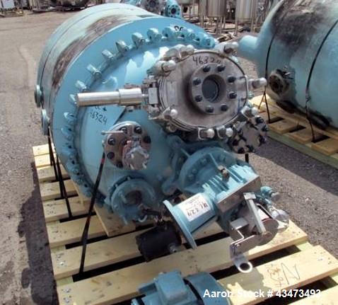 Used Pfaudler Glass Lined Reactor, 200 Gallon, 5015 Glass. Internal rated 25 psi & Full Vacuum at 450 degrees F. Jacket rated 90 psi at 350 degrees F. Size 4 Pfaudler agitator drive with mechanical s...