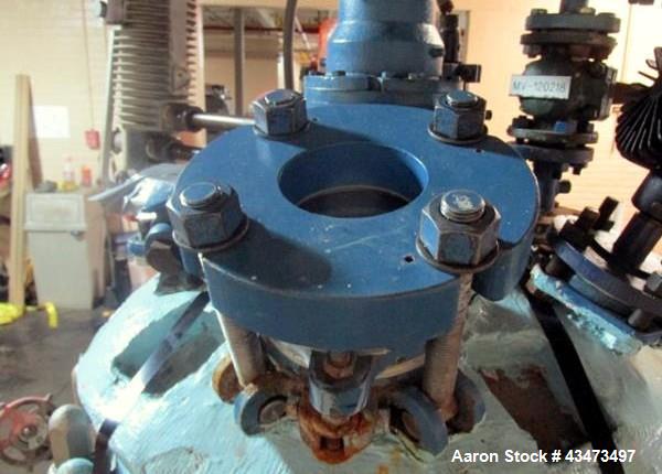 Used Pfaudler Glass Lined Reactor, 50 Gallon, 5019 Glass. Internal rated 100 psi & Full Vacuum at 450 degrees F. Jacket rated 150 psi at 520 degrees F. 2.5 DTW Pfaudler agitator drive with mechanical...