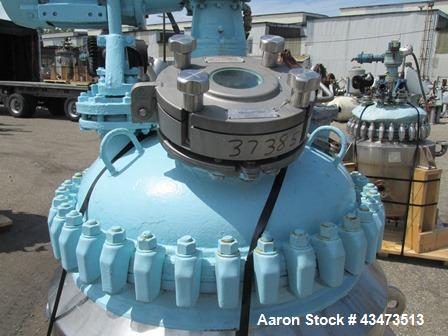Used Pfaudler Glass Lined Reactor, 100 Gallon, 9115 Glass. Internal rated 150 psi & Full Vacuum at 450 degrees F. Jacket rated 90 psi at 450 degrees F. 5hp DTW Pfuadler agitator drive with mechanical...