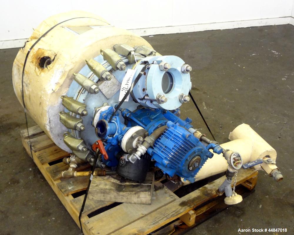Used 20 Gallon Pfaudler Clamp Top Glass Lined Reactor