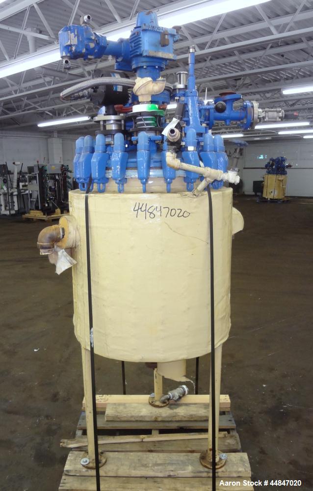 Used 30 Gallon Pfaudler Clamp Top Glass Lined Reactor