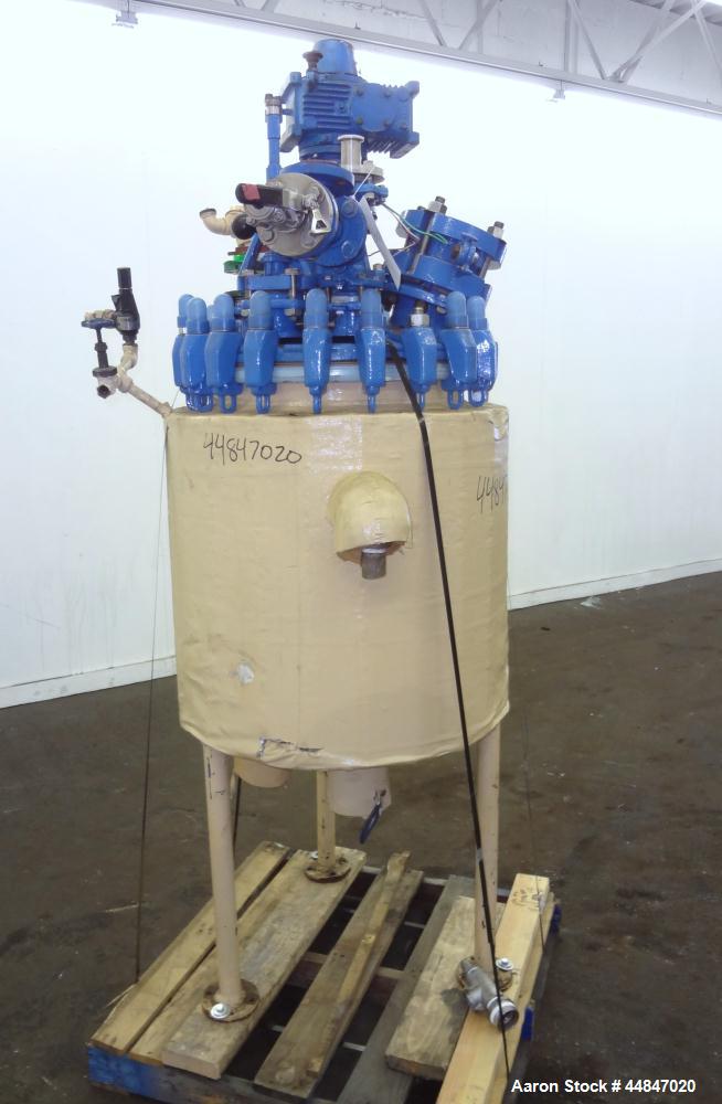 Used 30 Gallon Pfaudler Clamp Top Glass Lined Reactor