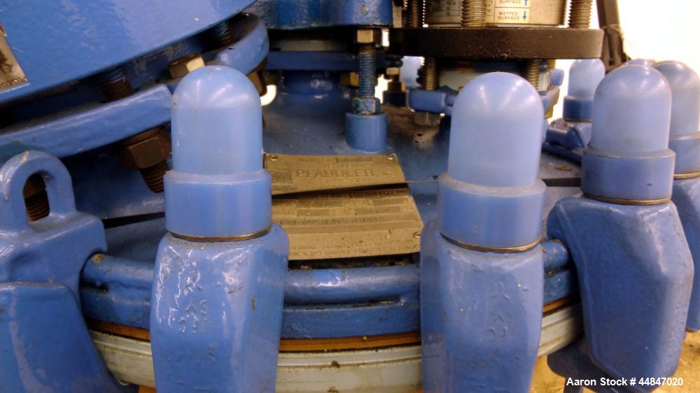 Used 30 Gallon Pfaudler Clamp Top Glass Lined Reactor