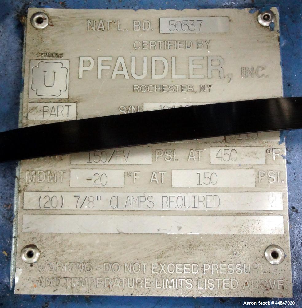 Used 30 Gallon Pfaudler Clamp Top Glass Lined Reactor