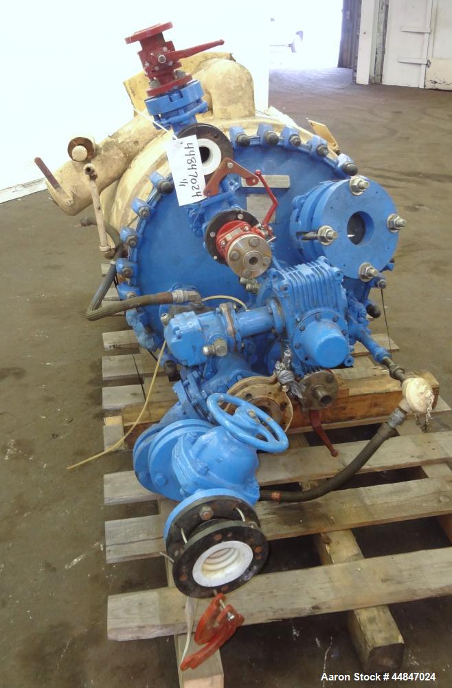 Used 100 Gallon Pfaudler Clamp Top Glass Lined Reactor 