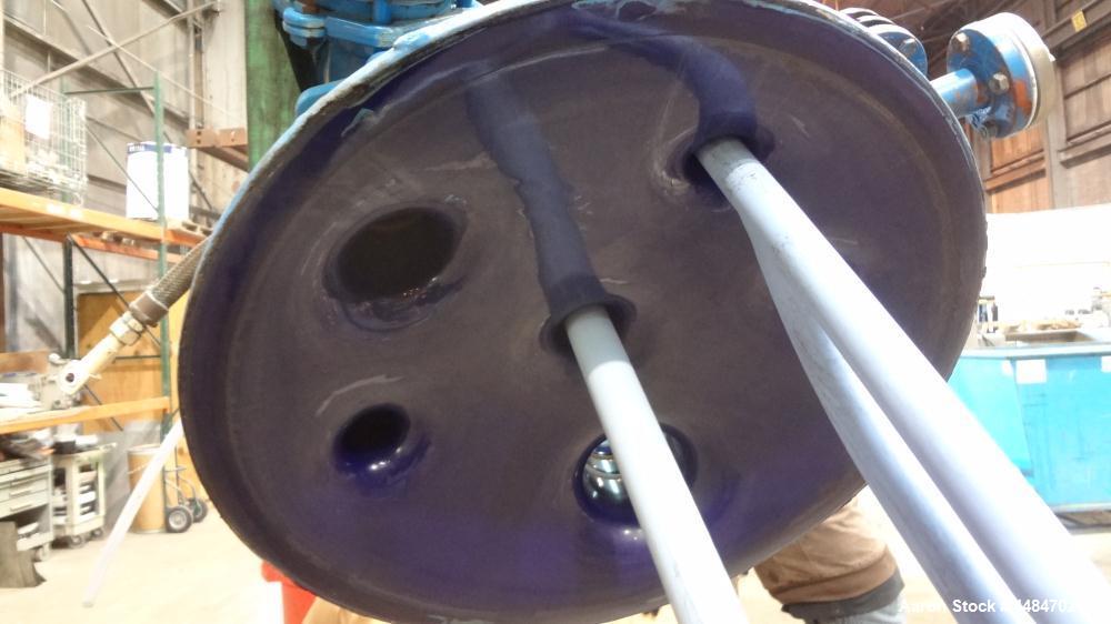 Used Pfaudler Clamp Top Glass Lined Reactor, 50 Gallons