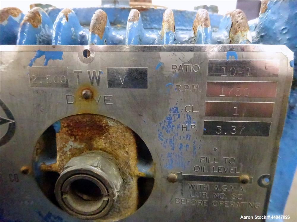 Used Pfaudler Clamp Top Glass Lined Reactor, 50 Gallons