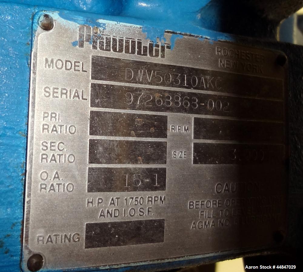 Used Pfaudler Clamp Top Glass Lined Reactor, 200 Gallons, 9115 Blue Glass, Vertical.  Approximately 40" diameter x 36" straight side, dished clamp top, dish bottom.  Internal rated 100/full vacuum ps...