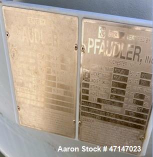 Reglassed Pfaudler Glass Lined Reactor, 6000 Gallon