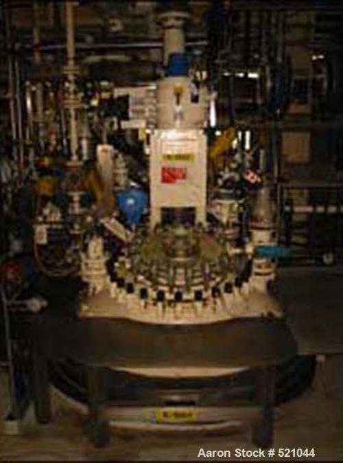 USED: 1000 gallon Pfaudler glass lined reactor rated 100 psi and fullvacuum at 450 deg F, jacketed for 90 psi at 350 deg F, 4 blade Crylockagitator with 5 RW Pfaudler drive, mechanical seal with lubr...