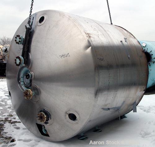 USED: Pfaudler glass lined reactor body, 1500 gallon, 9129 white  glass, vertical. 78" diameter x 65" straight side. Dish top and bottom. Internal rated 100 psi/FV at 450 deg F, carbon steel jacket r...