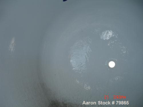 USED: Pfaudler glass lined reactor body, 1500 gallon, 9129 white  glass, vertical. 78" diameter x 65" straight side. Dish top and bottom. Internal rated 100 psi/FV at 450 deg F, carbon steel jacket r...