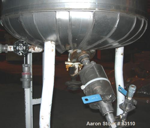 USED: Pfaudler Glass Lined Reactor, 20 gallon. 18" diameter x 18" deep, bolt-on dished top, dish bottom. Internal 35 psi, carbon steel jacket rated 100 psi. Pfaudler drive with an anchor style agitat...