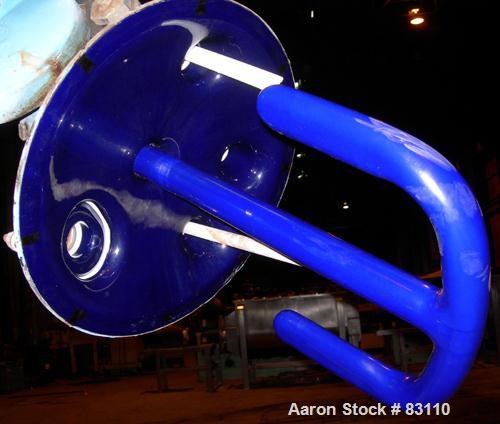 USED: Pfaudler Glass Lined Reactor, 20 gallon. 18" diameter x 18" deep, bolt-on dished top, dish bottom. Internal 35 psi, carbon steel jacket rated 100 psi. Pfaudler drive with an anchor style agitat...