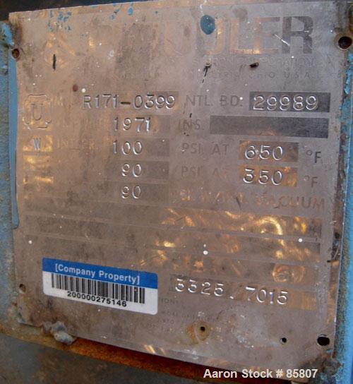 Used Pfaudler Glass Lined Reactor