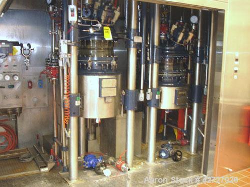 Used 100 Liter R & M Italia Glass Reactor Train