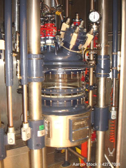 Used 100 Liter R & M Italia Glass Reactor Train