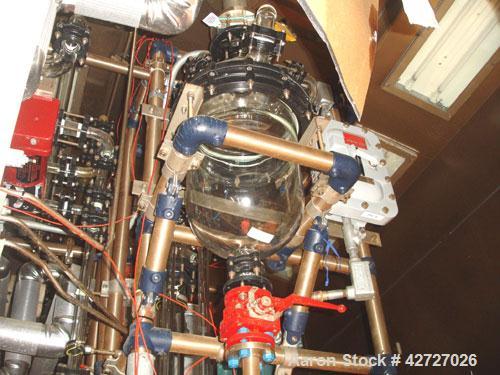 Used 100 Liter R & M Italia Glass Reactor Train