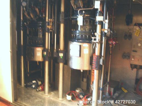 Used 100 Liter R & M Italia Glass Reactor Train