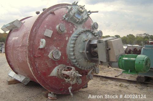 Used Dedietrich SA Glass Lined Lethal Service Reactor, 3000 gallon, 3009 white glass with calibration lines. Approximately 98" diameter x 76" straight side, dished top and bottom. Internal rated 100/...