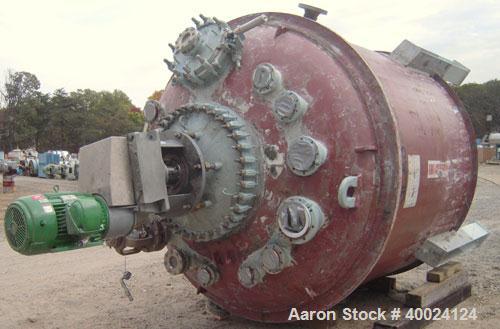 Used Dedietrich SA Glass Lined Lethal Service Reactor, 3000 gallon, 3009 white glass with calibration lines. Approximately 98" diameter x 76" straight side, dished top and bottom. Internal rated 100/...
