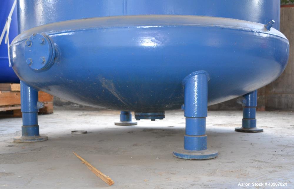 Used Tycon 2834L Glass-Lined Reactor – 748 Gallon, Blue Glass, Vertical, 6-Bar Jacket