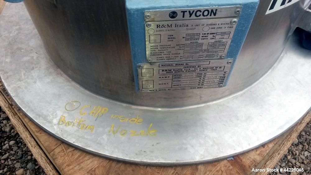 Used- 50 Gallon Tycon Glass Lined Reactor