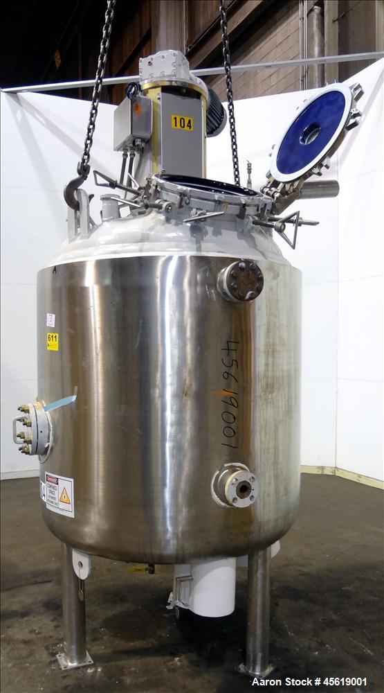 Used 400 Gallon Tycon Technologies Glass Lined Reactor